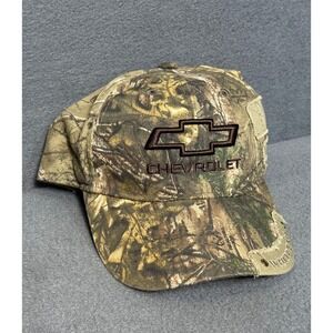 Chevrolet Realtree Camo Buck Whitetail Embroidered Baseball Cap Deer